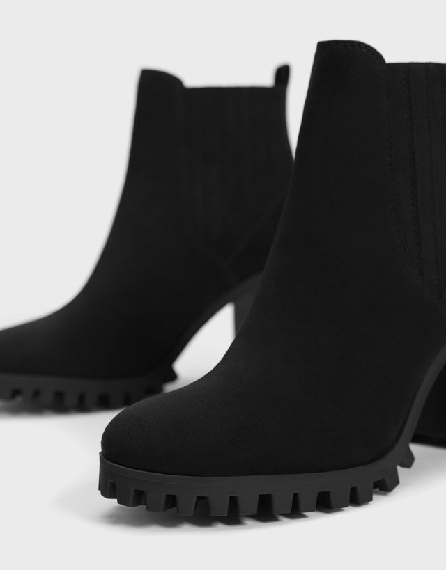 High Heel Track Sole Ankle Boots View All Up To 50 Off