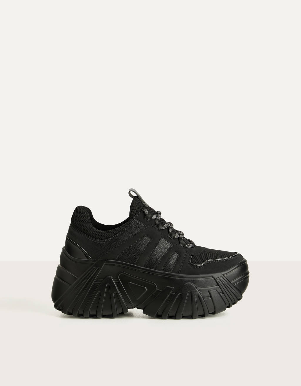 Deportivas plataforma monocolor - null - Bershka Maroc