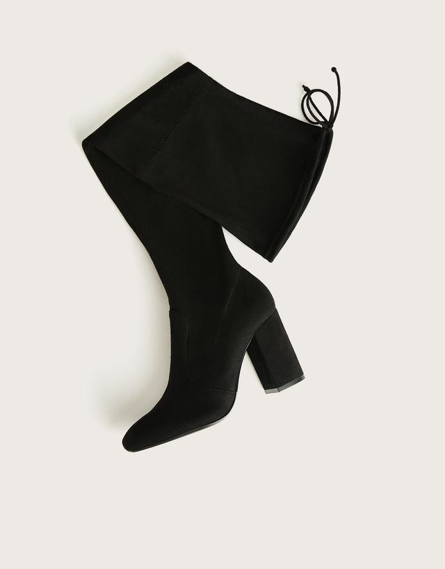 Botas tacón XL tejido elástico - null - Bershka Venezuela