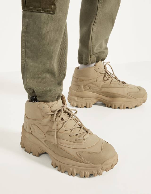 chunky hiking trainers