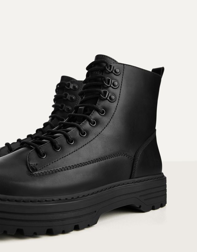 Men S Lace Up Boots Shoes Women Bershka