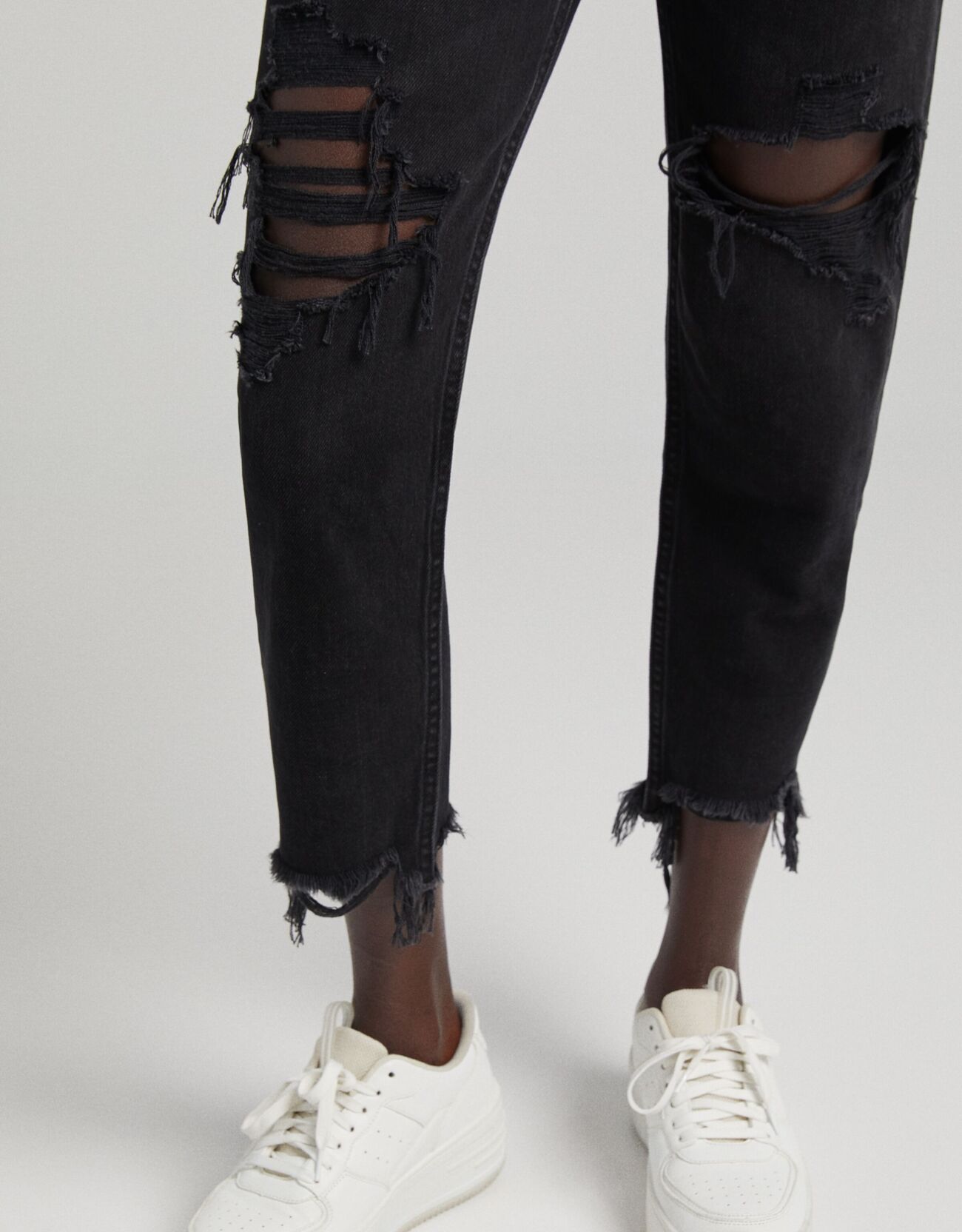 ripped mom jeans bershka