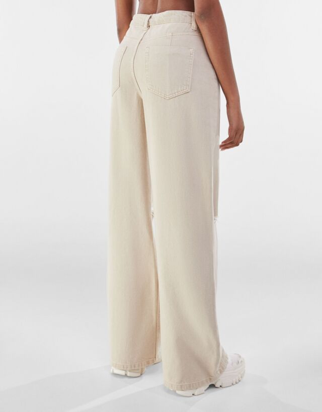 bershka wide leg trousers