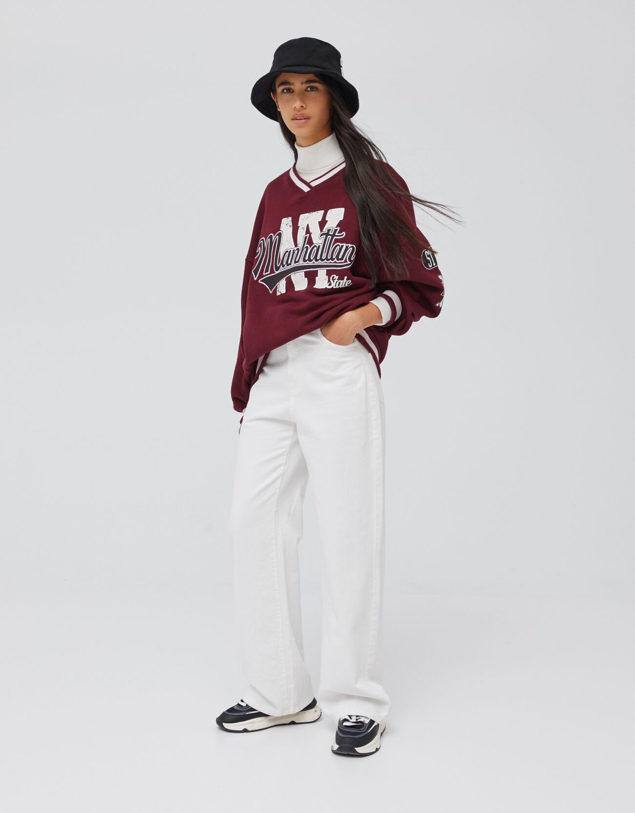 Bershka Wide leg dökümlü fitilli pantolon 6 Bershka Wide leg dökümlü fitilli pantolon 7