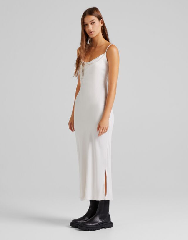 camisole satin dress