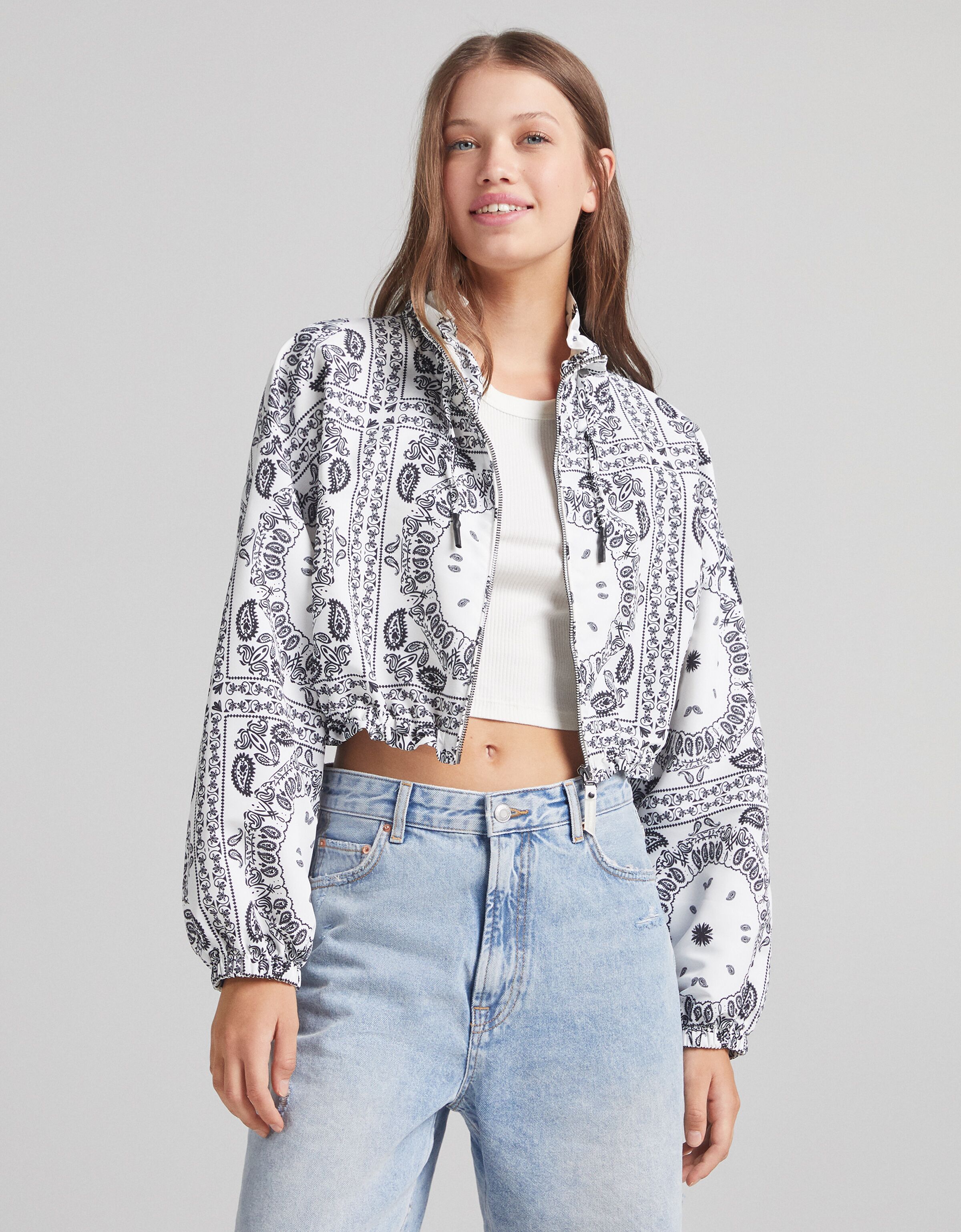 bershka cropped jacke
