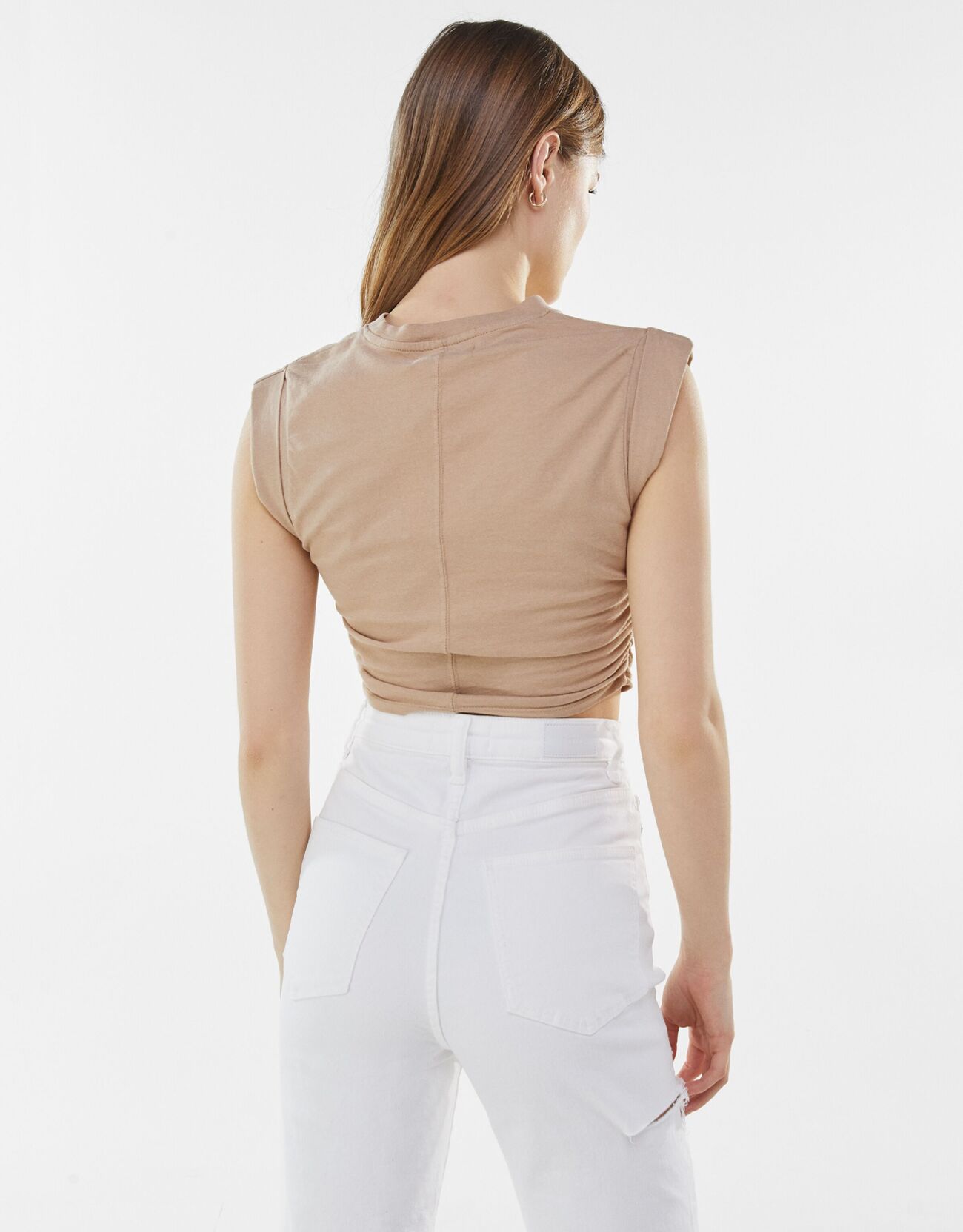 Bershka Yanları pilili kolsuz t-shirt 12 Bershka Yanları pilili kolsuz t-shirt 13