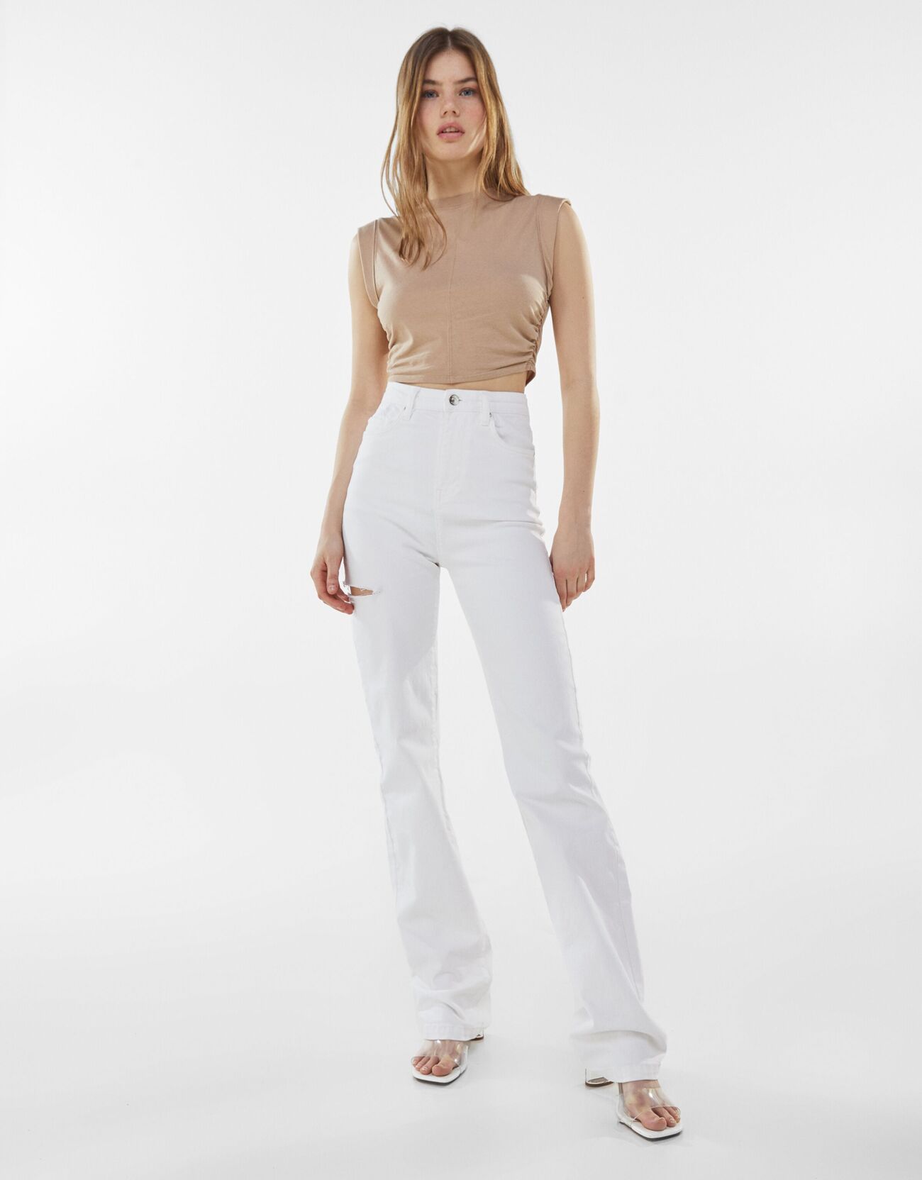 Bershka Yanları pilili kolsuz t-shirt 8 Bershka Yanları pilili kolsuz t-shirt 9