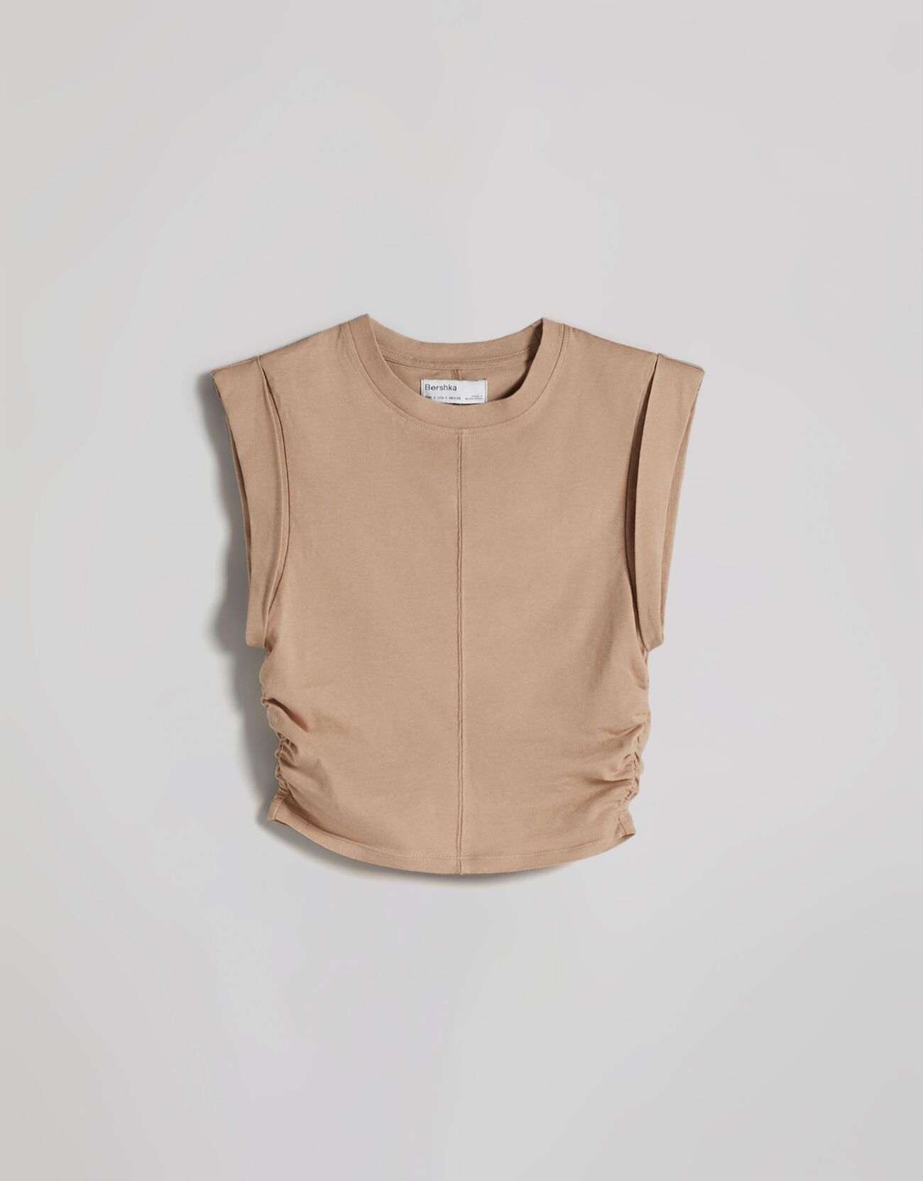 Bershka Yanları pilili kolsuz t-shirt 4 Bershka Yanları pilili kolsuz t-shirt 5