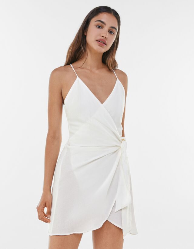 Bershka wrap dress shop