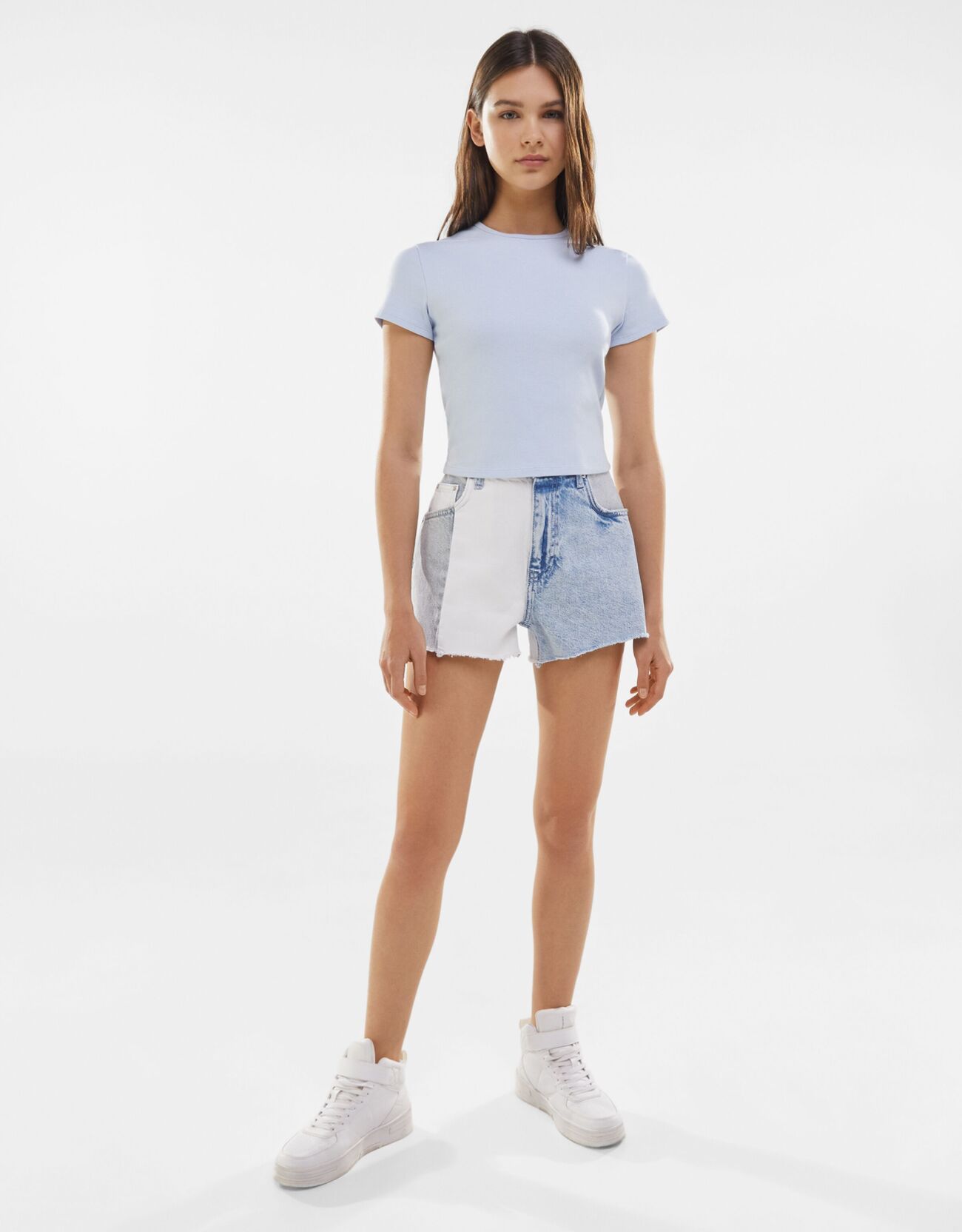 Bershka Kısa kollu fitilli t-shirt 8 Bershka Kısa kollu fitilli t-shirt 9