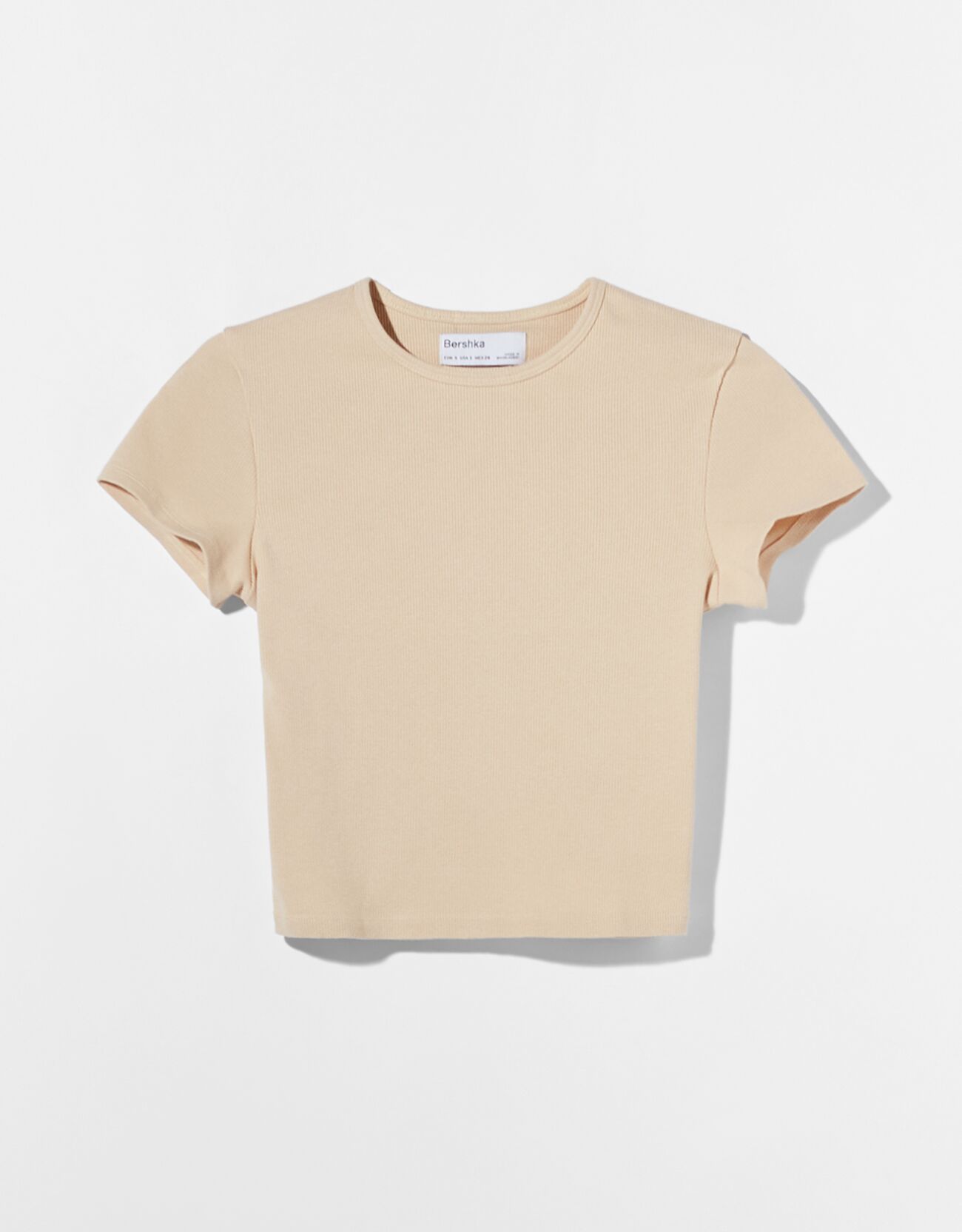 Bershka Kısa kollu fitilli t-shirt 4 Bershka Kısa kollu fitilli t-shirt 5