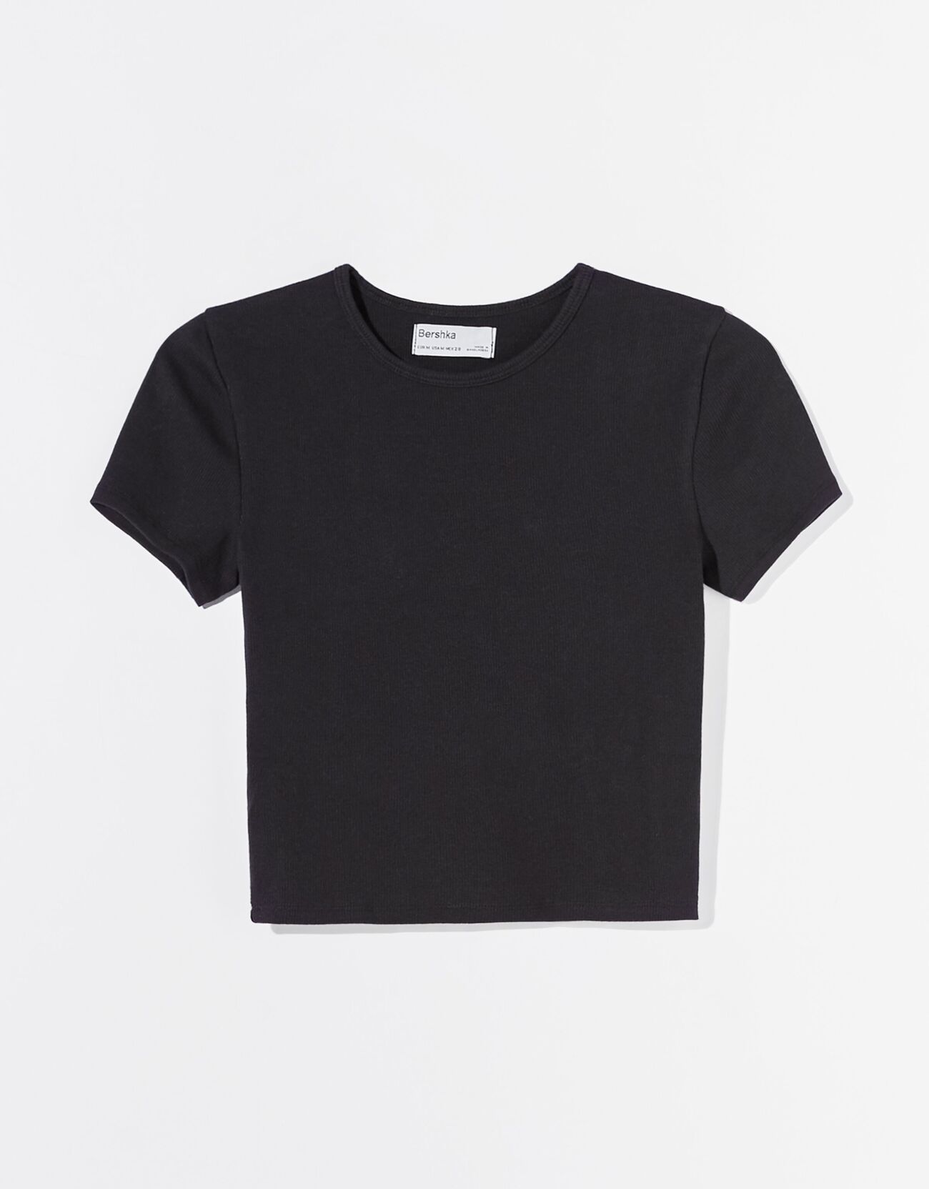 Bershka Kısa kollu fitilli t-shirt 4 Bershka Kısa kollu fitilli t-shirt 5
