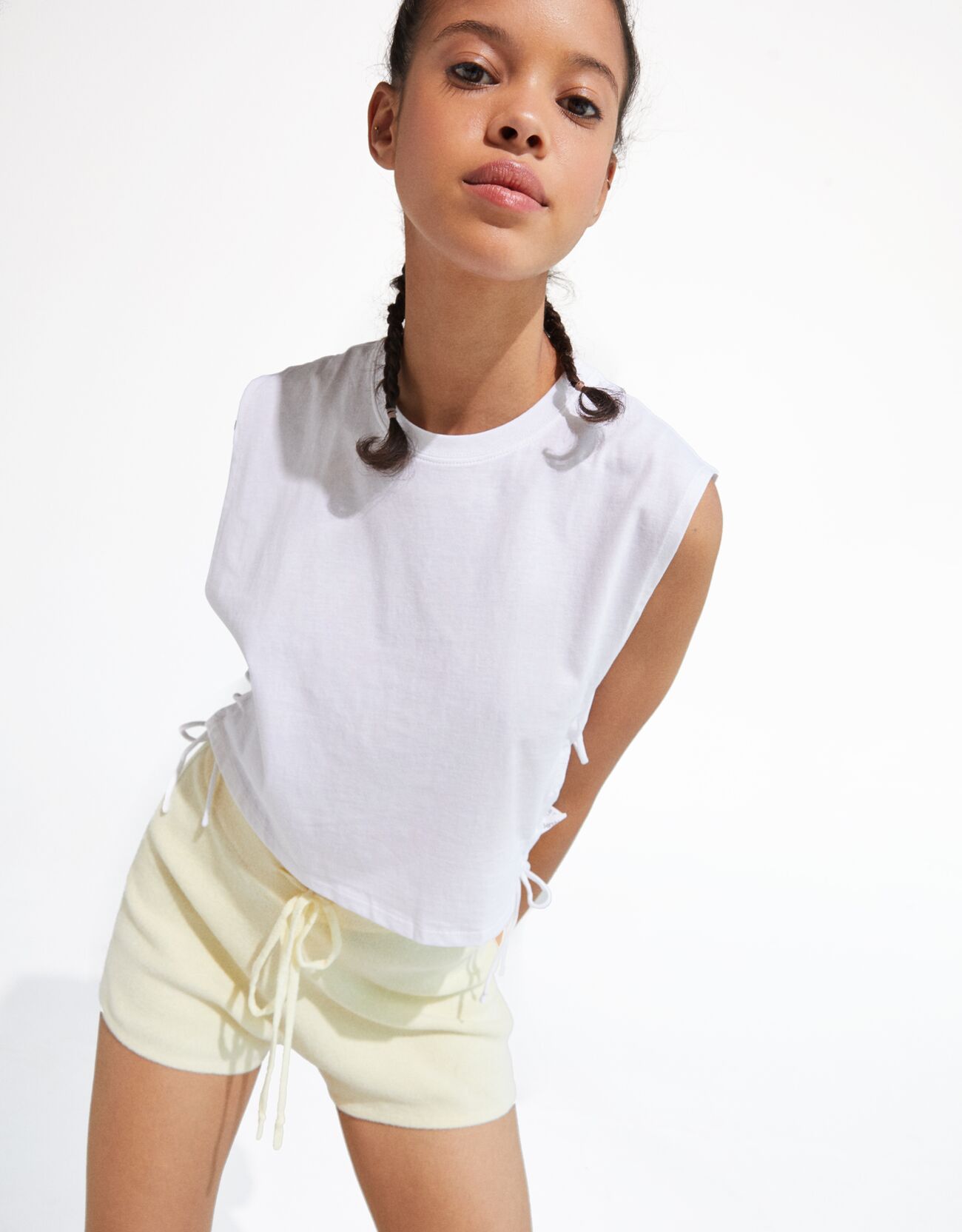 Modalite Net Bershka Short Eponge