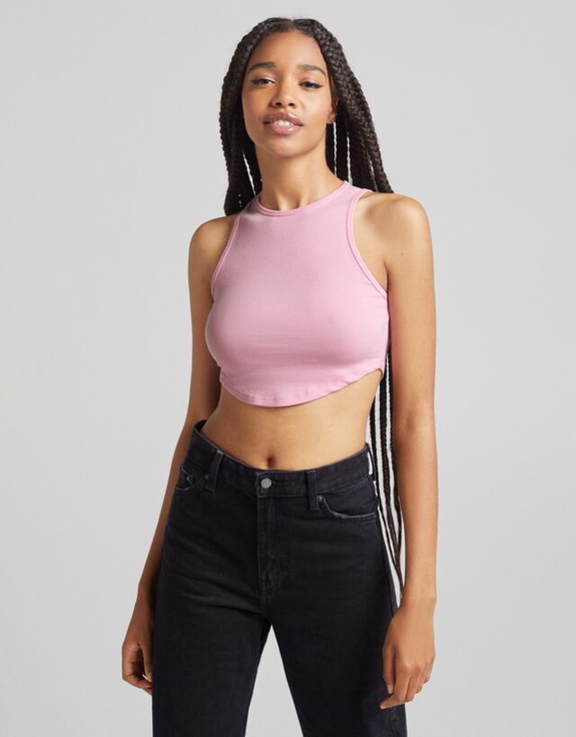 cropped tank top