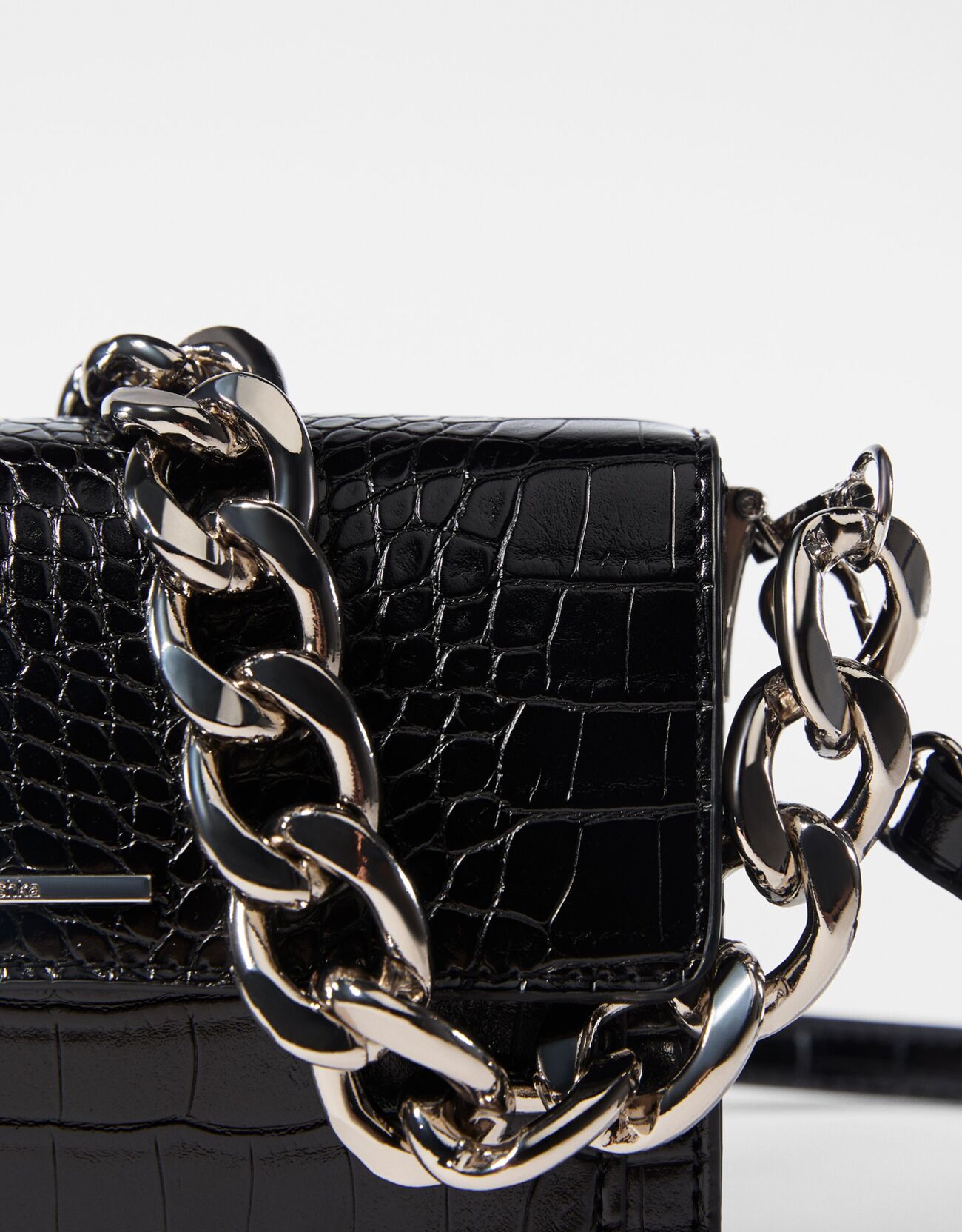 Bershka Timsah desenli clutch çanta 6 Bershka Timsah desenli clutch çanta 7