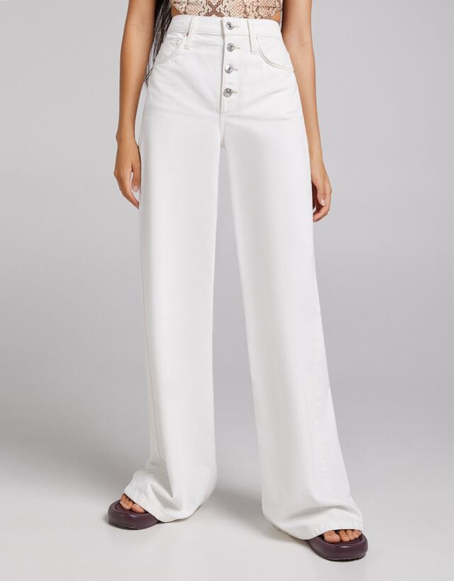wide leg pelle bershka