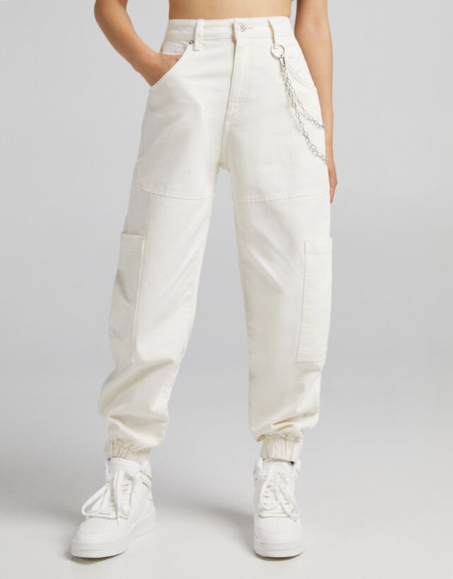 Pantaloni catena bershka deals