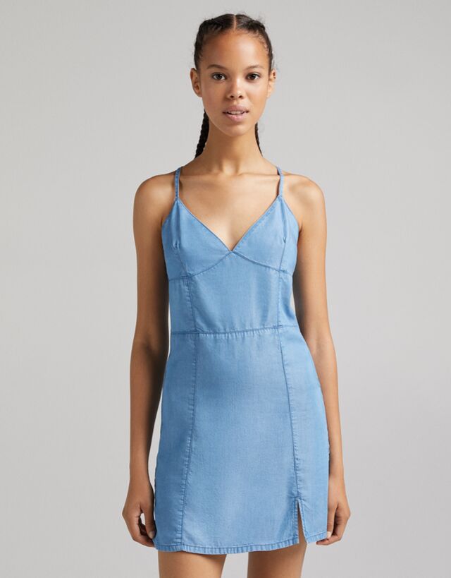Denim lyocell dress Clearance