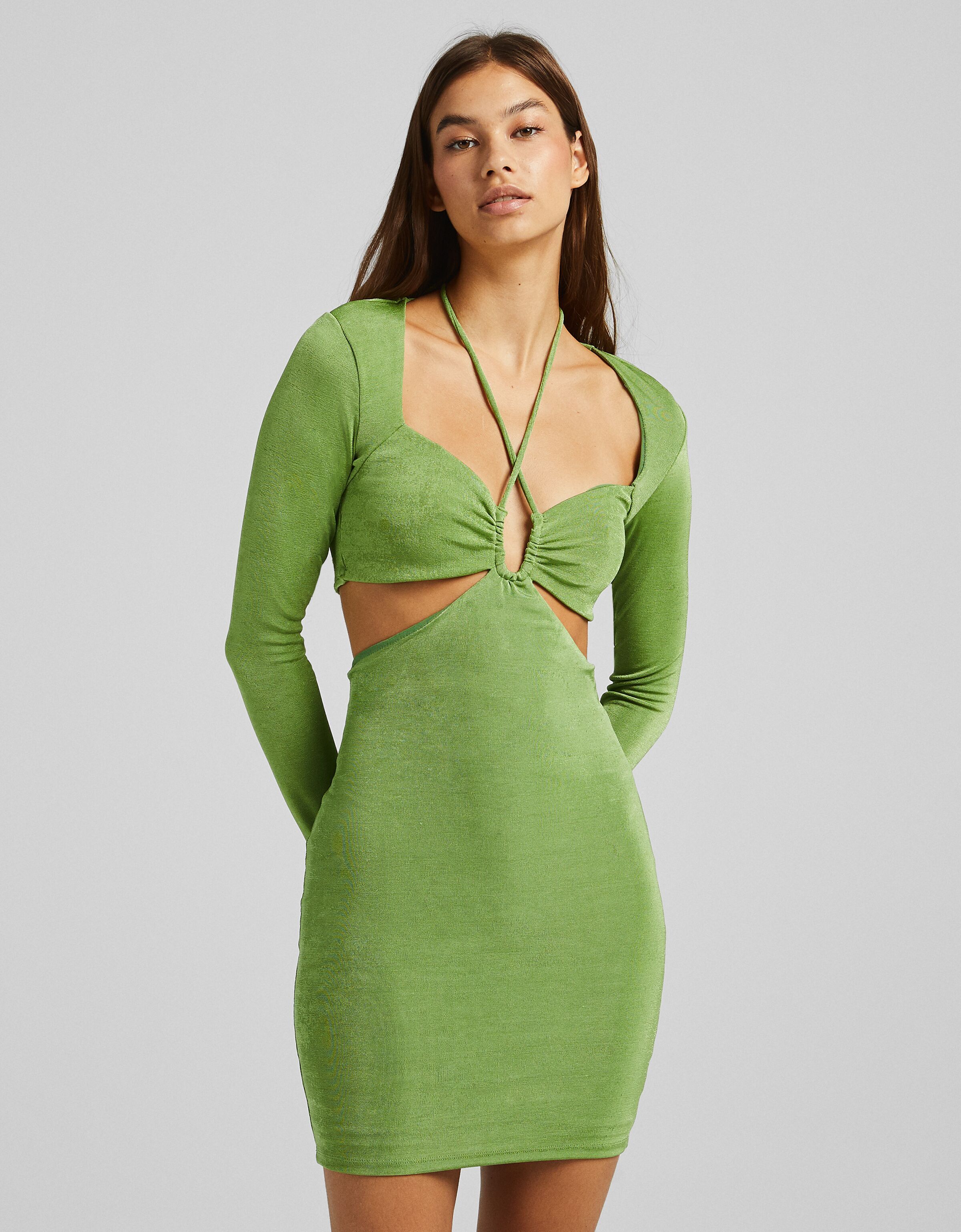 robe mini manche longue