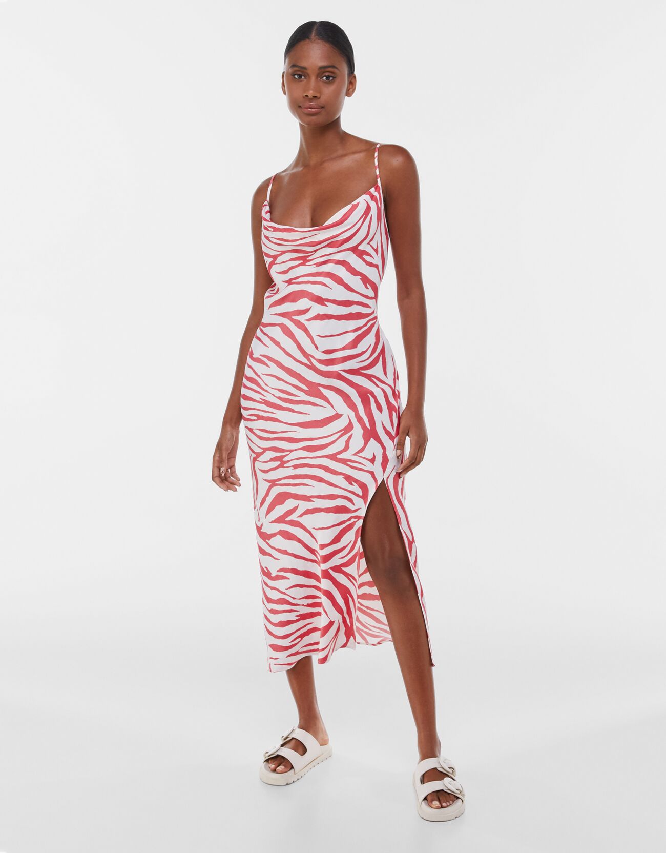 Bershka leopard print dress Clearance