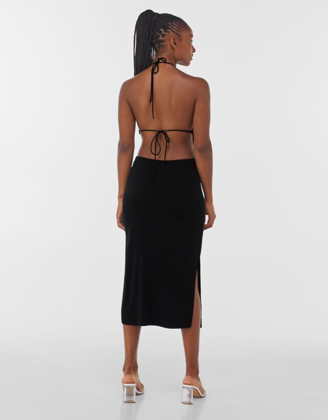 Bershka open back dress Clearance