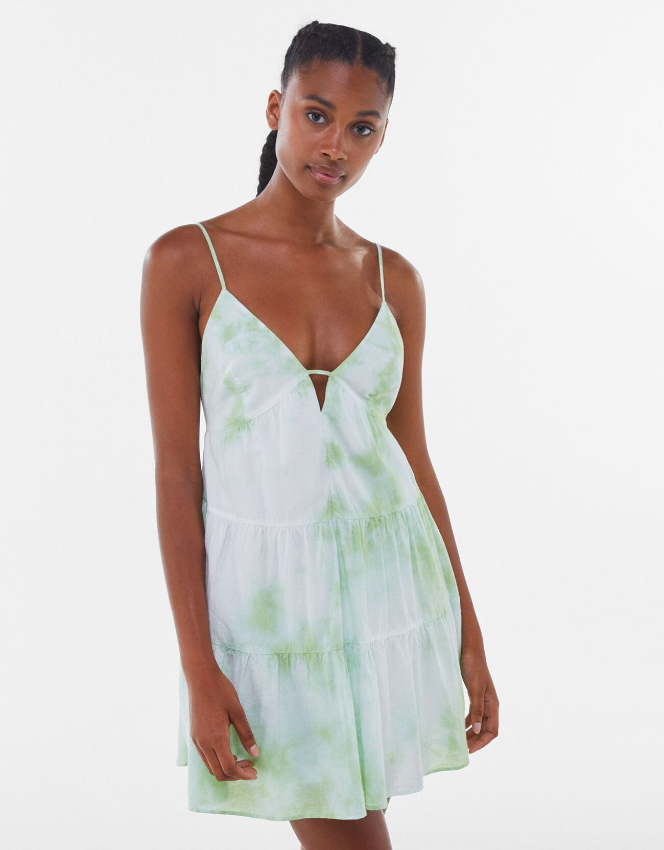 tie dye dress bershka