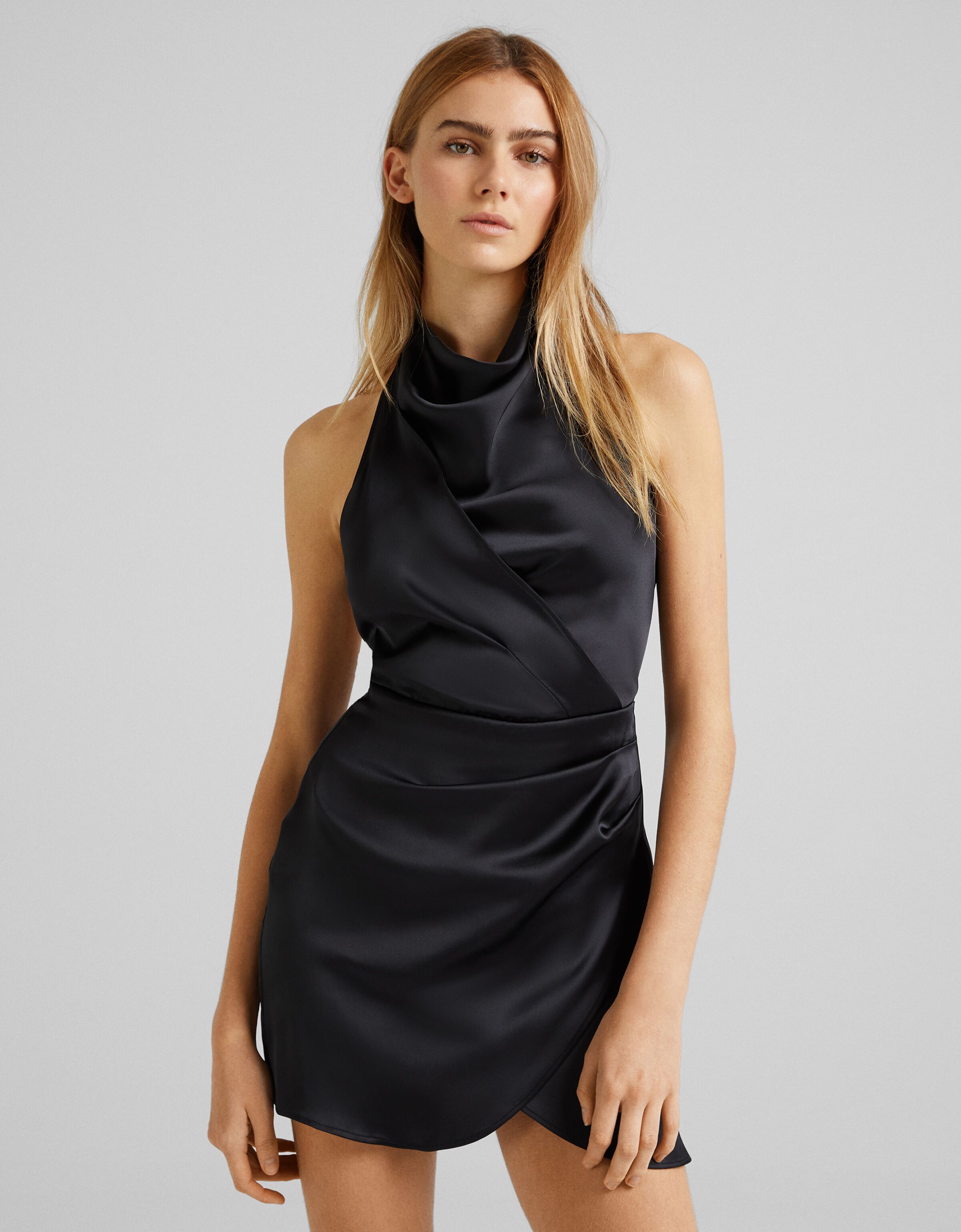 all saints satin dress