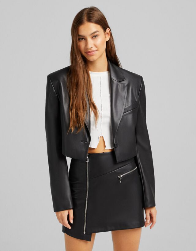 bershka cropped jacke