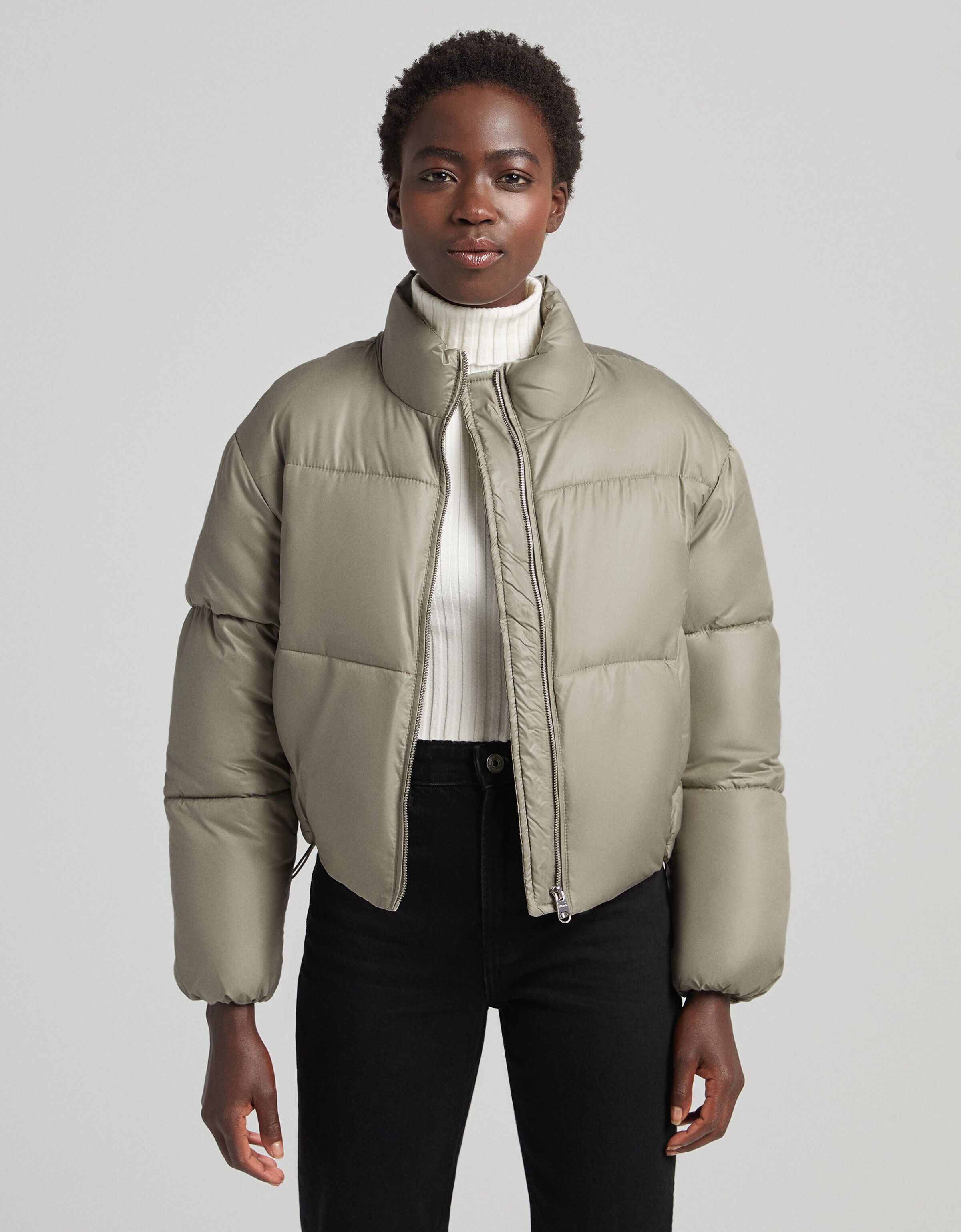 puffer coat bershka