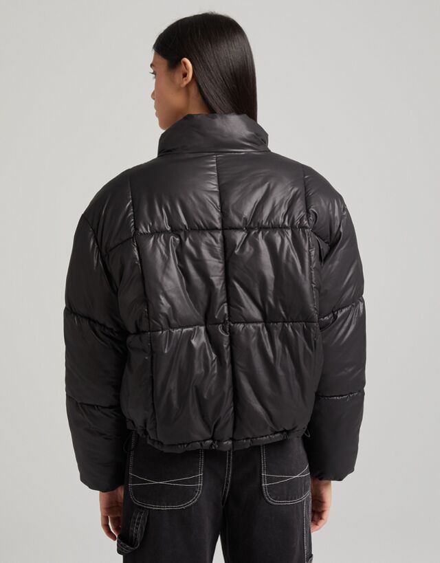 cheap monday puffer jacket orange