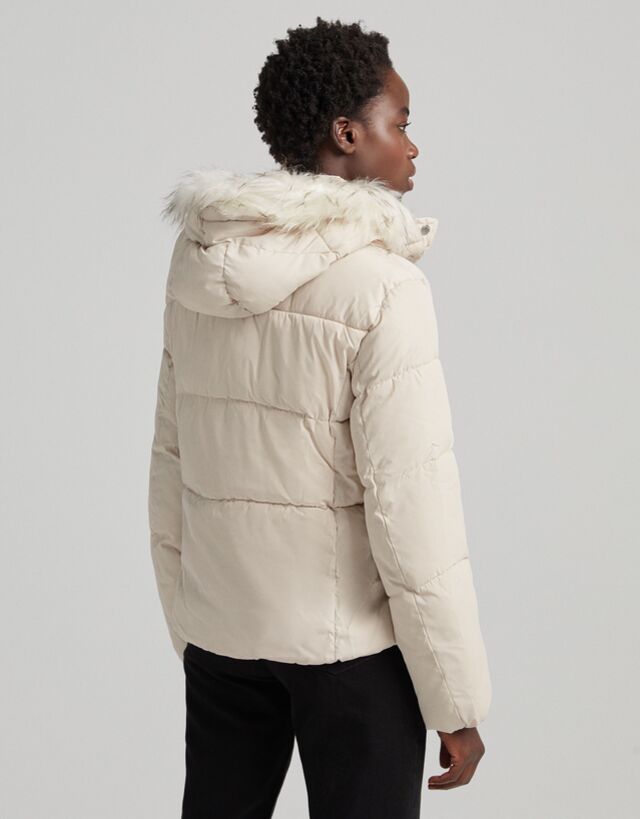 bershka fluffy jacket