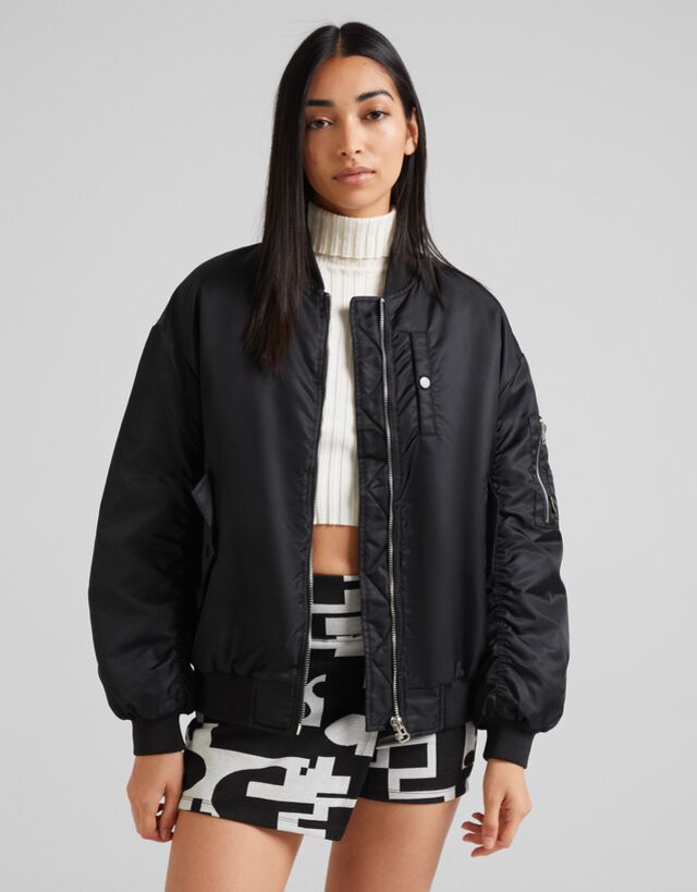 nylon bomber jacket