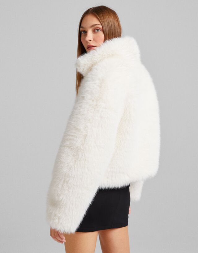 bershka fluffy jacket