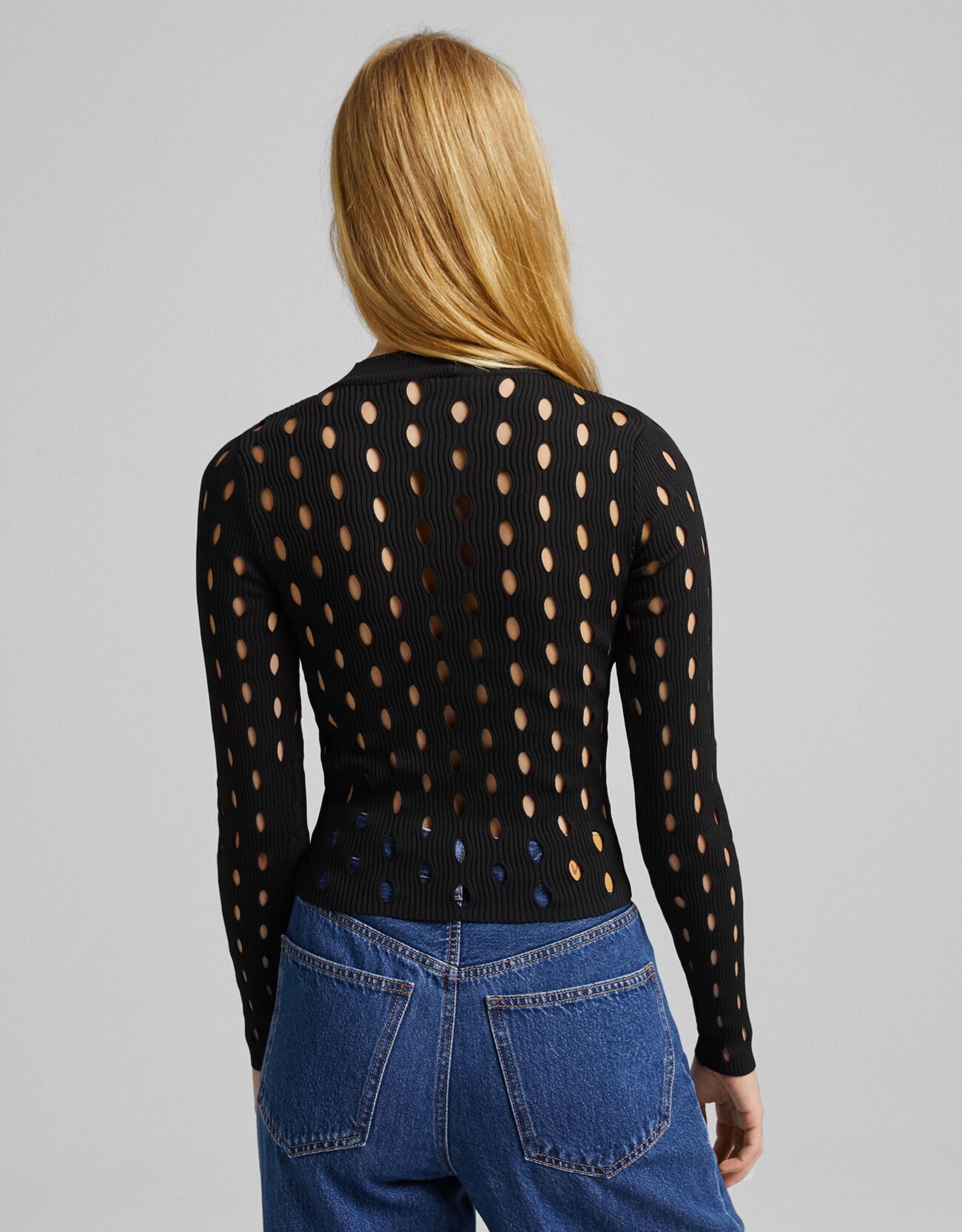 bershka ripped sweater