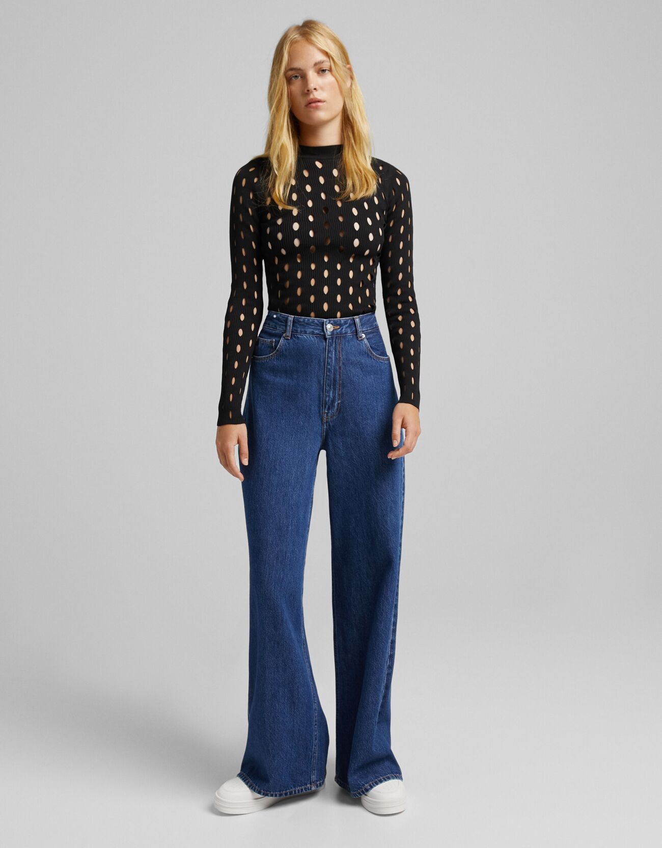 bershka ripped sweater