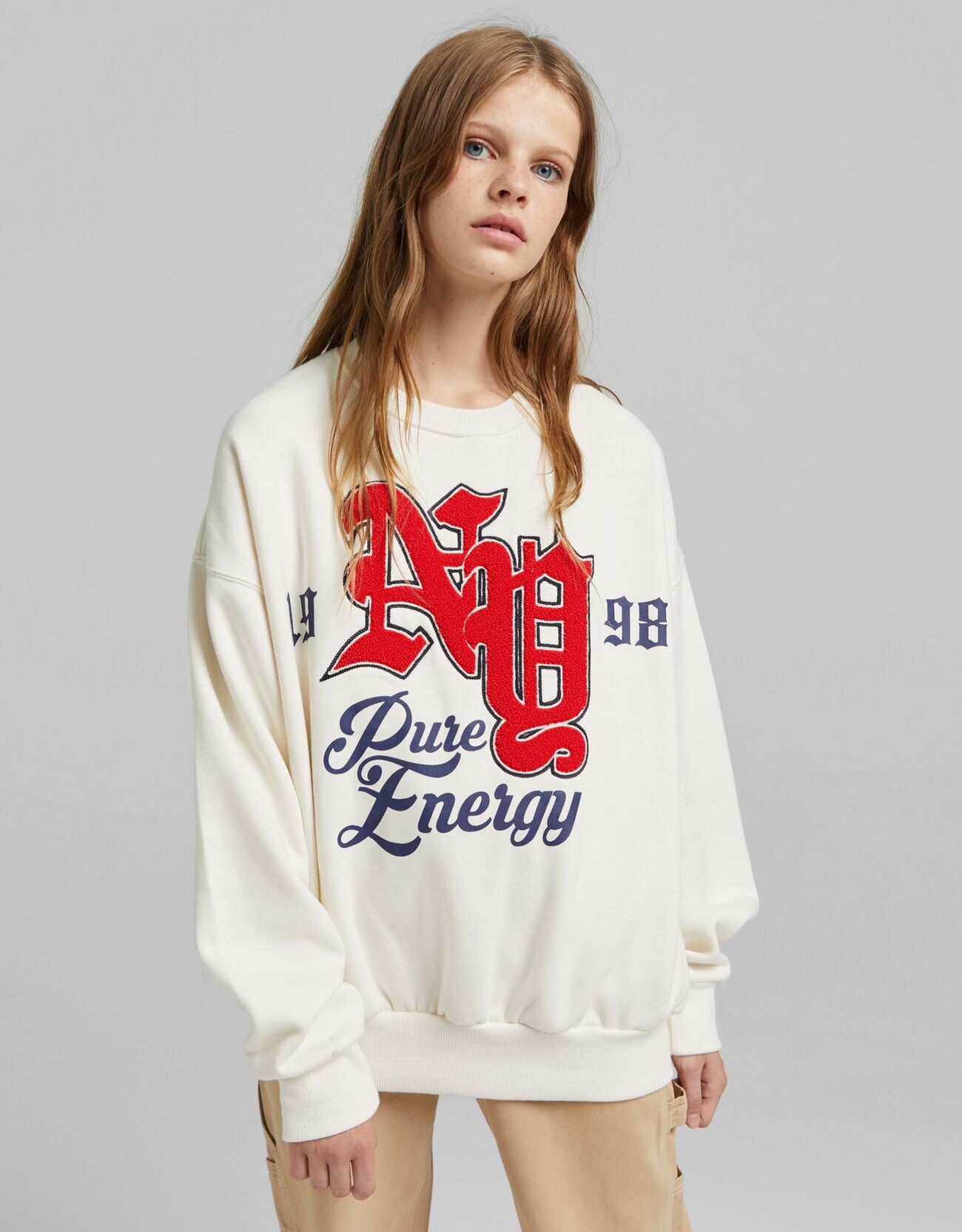 felpa oversize bershka