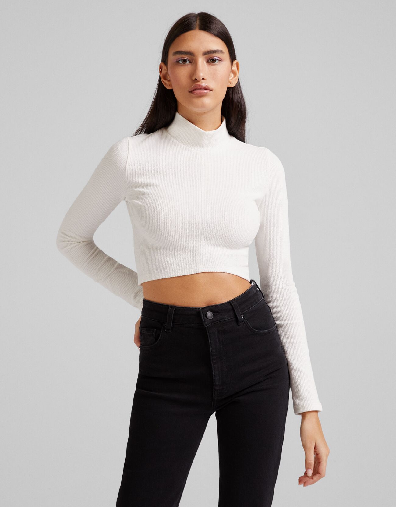 high neck undershirt