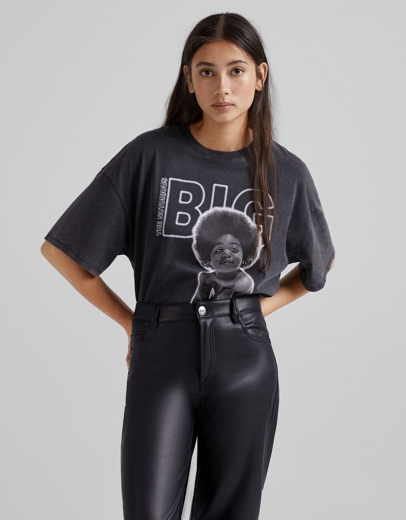 biggie t shirt bershka