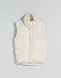 Quilted nylon-effect vest