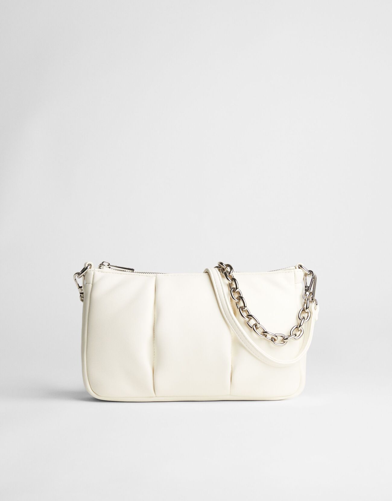 Bershka Mini-Sac Matelassé Femme Blanc