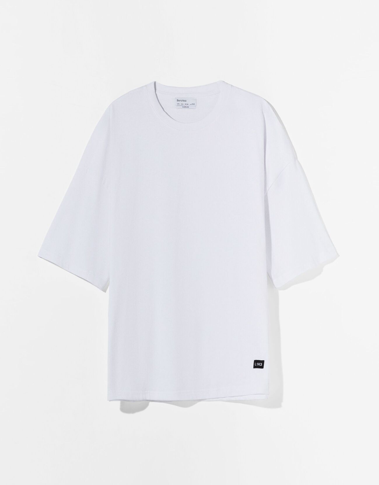 Bershka Ekstra bol kesim kısa kollu t-shirt 0 Bershka Ekstra bol kesim kısa kollu t-shirt 1