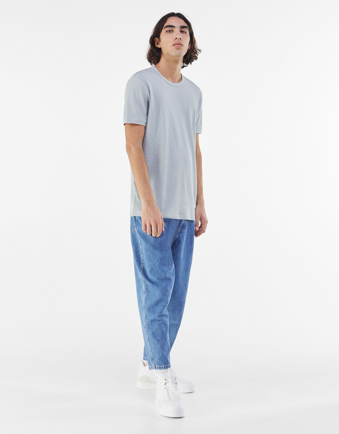Bershka Gofre dokulu t-shirt 6 Bershka Gofre dokulu t-shirt 7