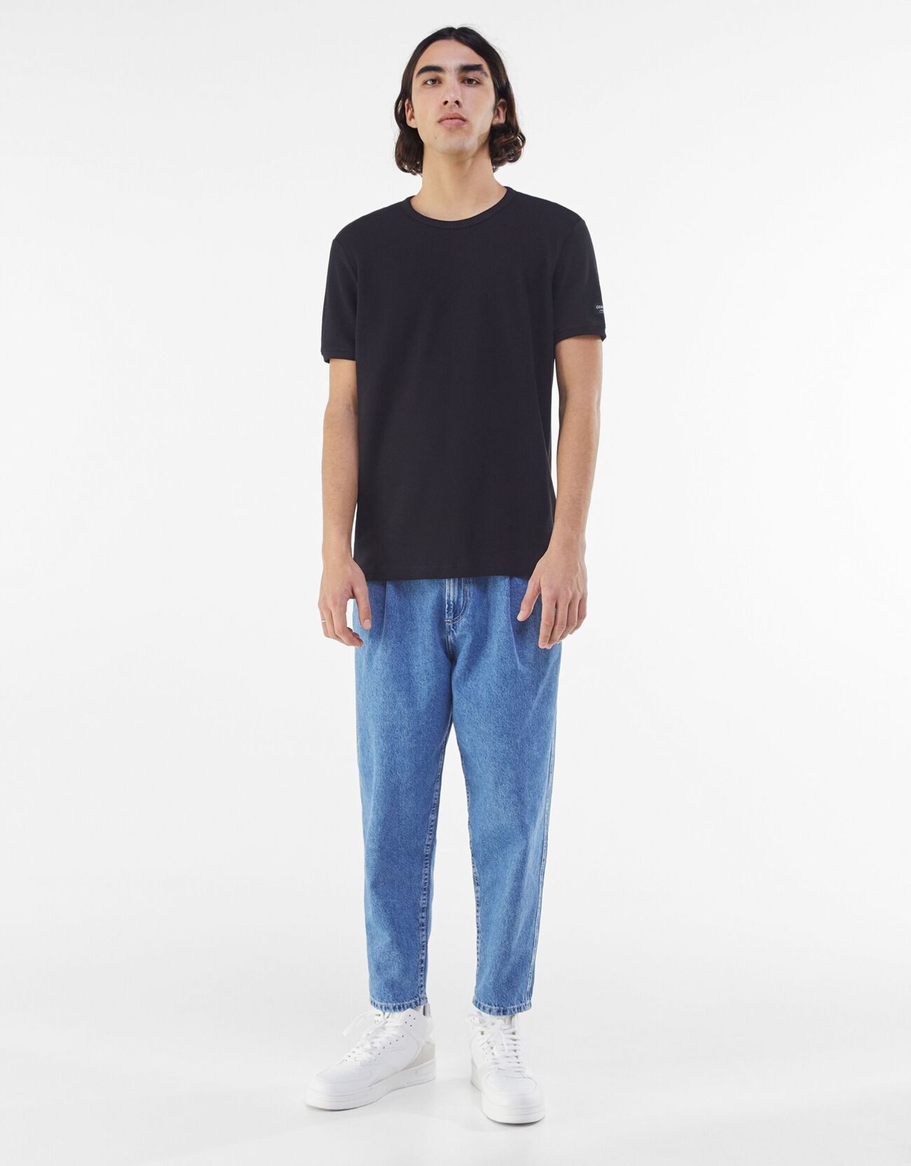 Bershka Gofre dokulu t-shirt 6 Bershka Gofre dokulu t-shirt 7