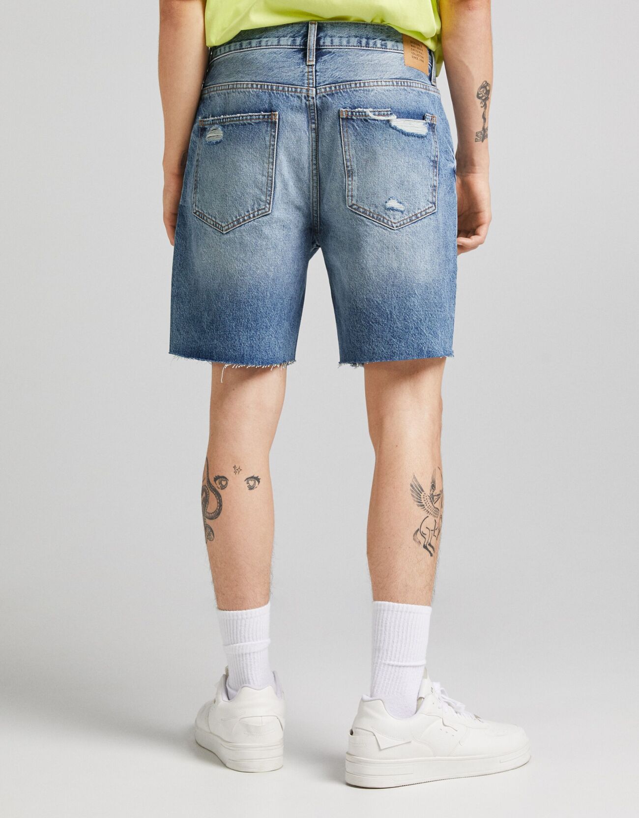 Bershka Distressed slim fit denim bermuda 4 Bershka Distressed slim fit denim bermuda 5