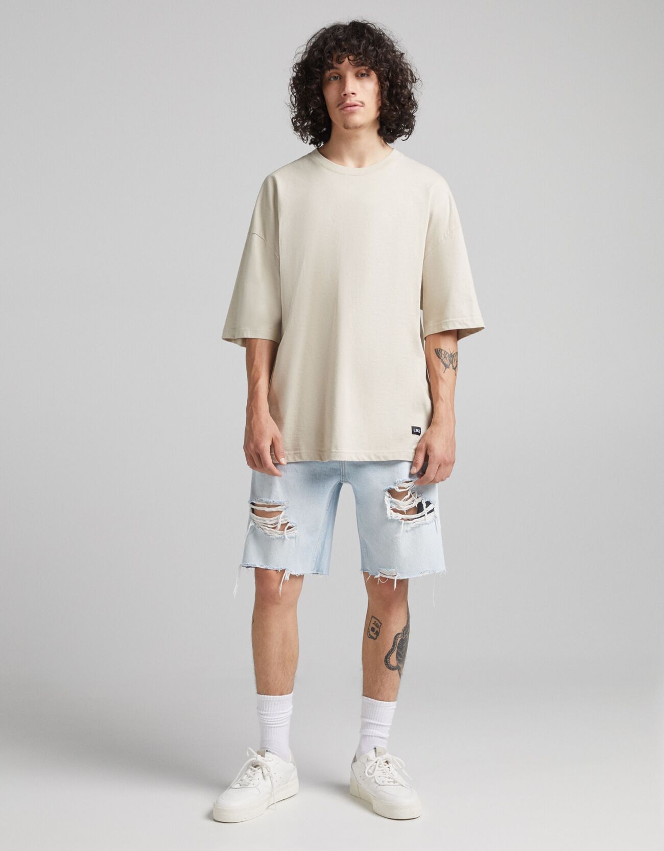 Bershka Distressed jean bermuda 10 Bershka Distressed jean bermuda 11