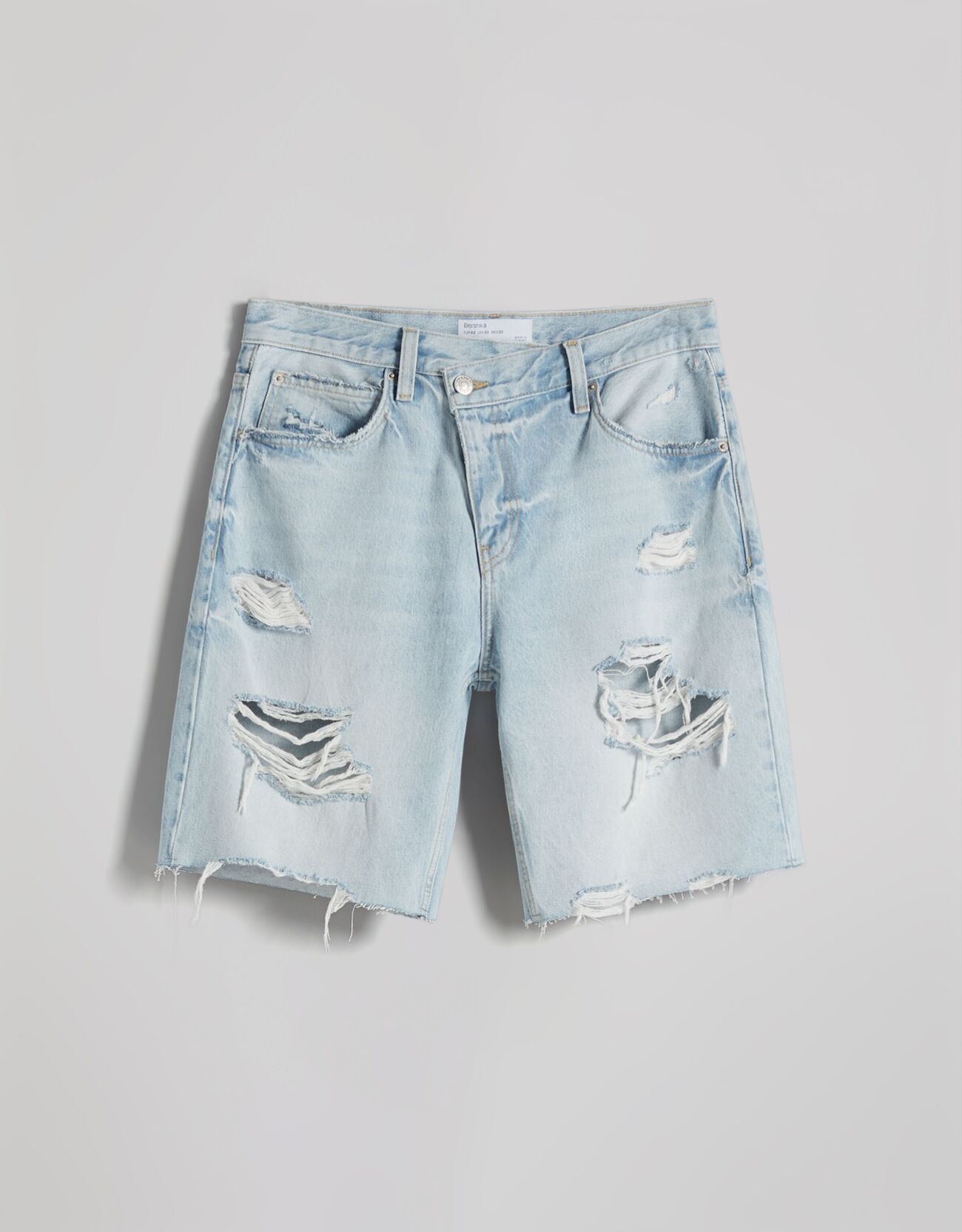 Bershka Distressed jean bermuda 0 Bershka Distressed jean bermuda 1