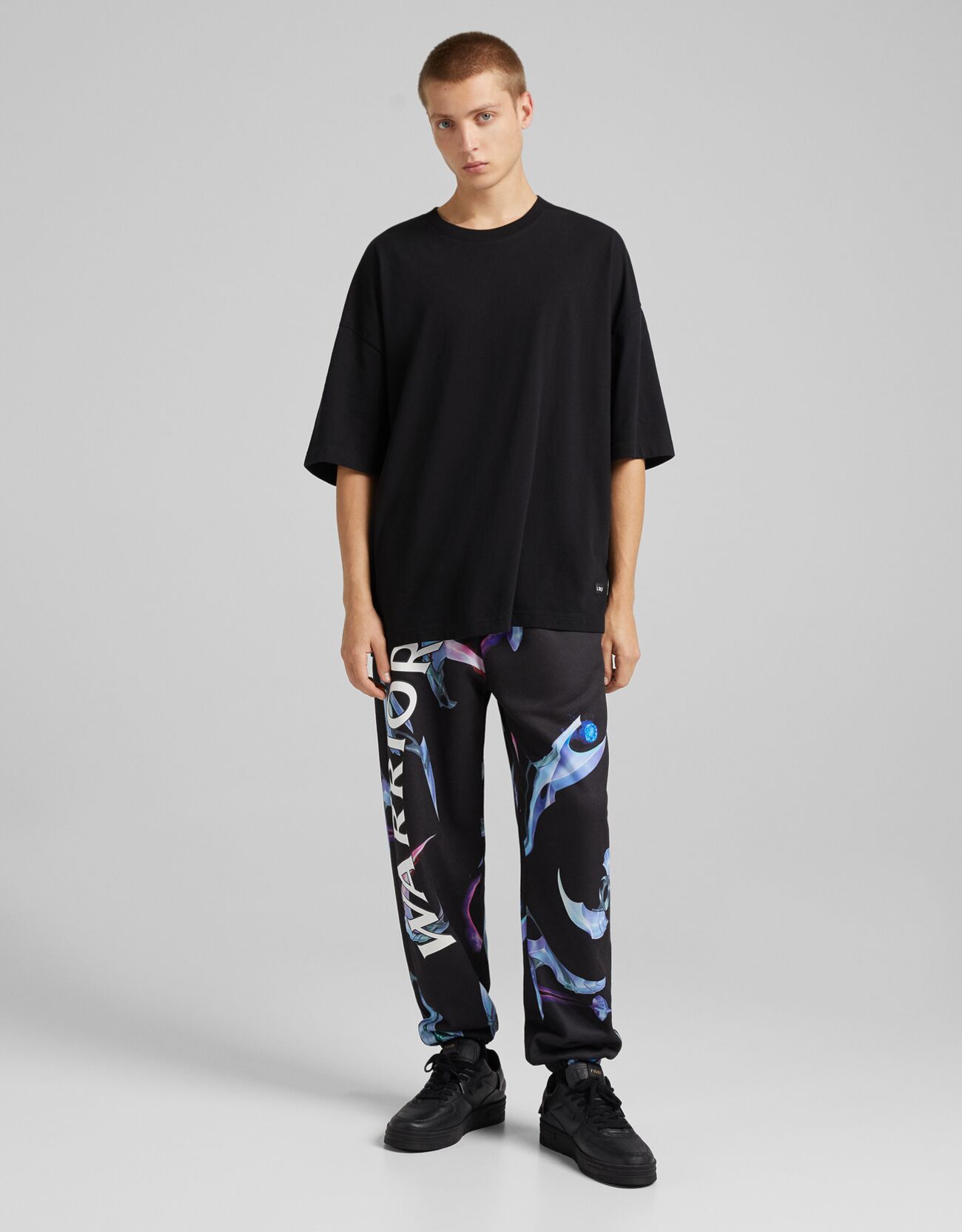 bershka plush joggers