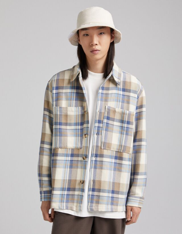 Oversize Camicia A Quadri Bershka Bershka Camicia Online