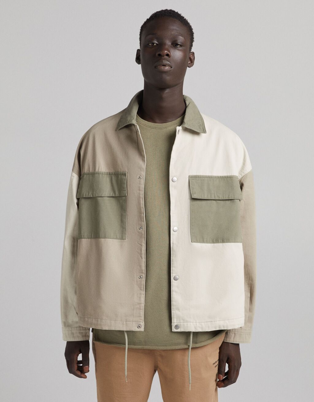 two tone jean jacket